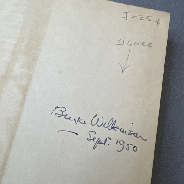 RUN, MONGOOSE SIGNED Burke Wilkinson 1950 Suspense Novel Harvard