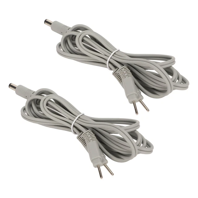 2pcs 4.9ft Pin Type Wires Cable 5521 2856 Remplacement Pin Connector TENS Wire