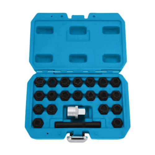 22Pcs Wheel Locking Key Wheel Rim Lug Bolt Nut Master Removal Tool For Audi