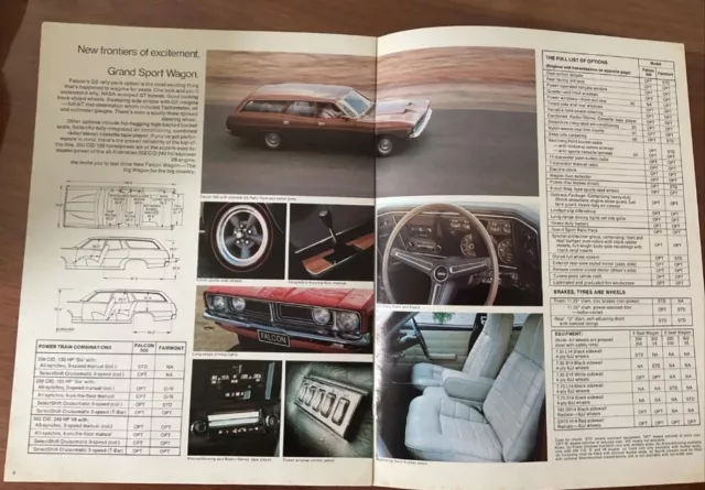 1974 ? FORD XB FALCON WAGON Australian  Sales Brochure 2