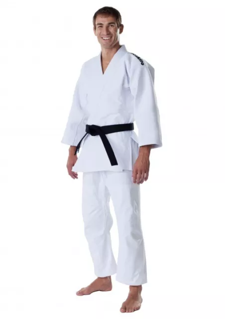 Judoanzug Moskito Slim Fit weiß Dax ® schwerer Wettkampfanzug 950 g/m² 150-200