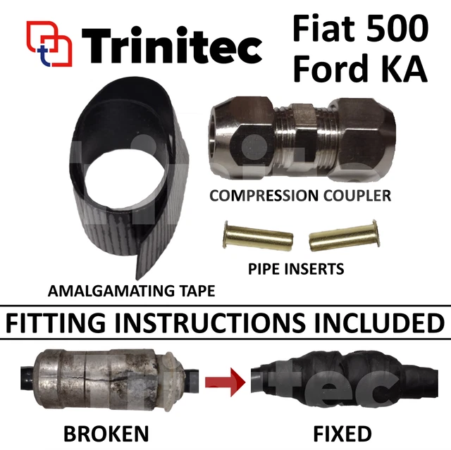 FIAT 500 FORD KA Clutch Pipe Repair Kit + Instructions Slave Master