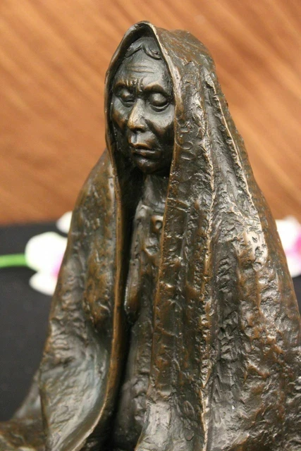 Hot Cast Native American Indian Art Bronze Statue Sculpture Home Office Figurine