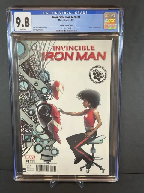 Marvel Comics Invincible Iron Man #1 “STEAM” Variant Cover CGC 9.8 WP