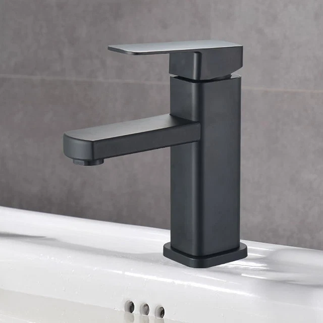 Grifo Cuenco Negro Grifo Agua Suave Tranquila Acero Inoxidable ABS Antiróxido