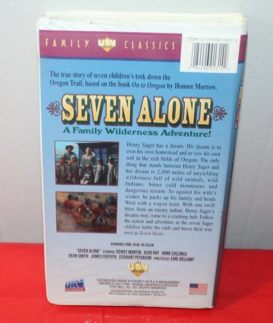 SEVEN ALONE (VHS, 1996) Clamshell Case, Dewey Martin, Aldo Ray - We ...