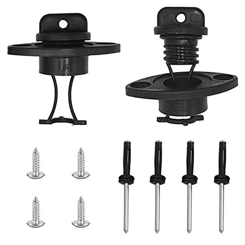 (2) Kayak Drain Plug Kit Boat Scupper Plugs Thread Bung for Kayak Canoe Boat