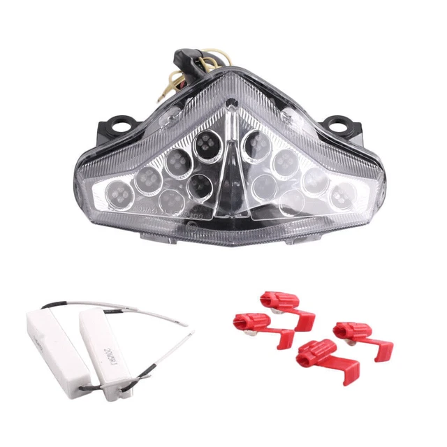 LED Tail Light Rear Turn Signals Lamp For Kawasaki Ninja 650R 10 11 12 Clear