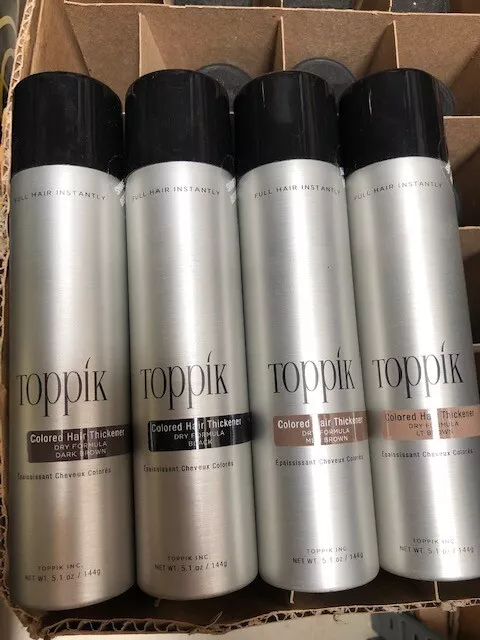 TOPPIK COLORED HAIR Thickener Spray 144 g USA mascara cheveux calvitie racines EUR 27,00 - PicClick FR TOPPIK COLORED HAIR Thickener Spray 144 g USA mascara cheveux calvitie racines EUR 27,00 - PicClick FR