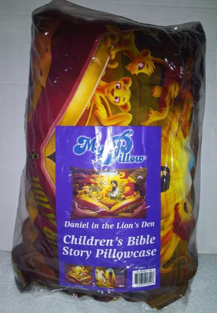 My Pillow Travel Size & Children's Bible Story Case Daniel in the Lion's Den New