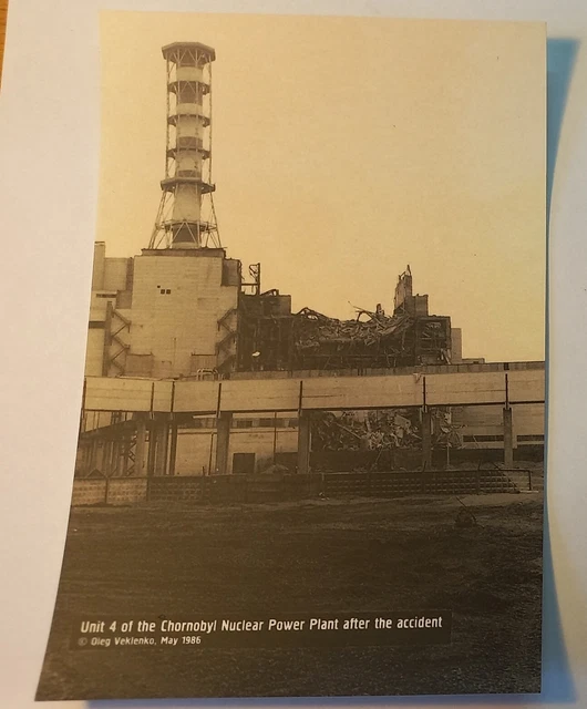 POST CARD CHERNOBYL Radiation Pollution Nuclear Power Plant Ukraine 
