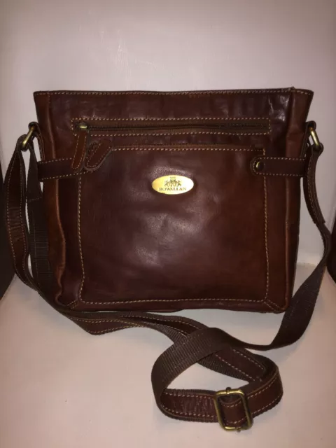 Rowallan Tasche, Schulter-Umhängetasche, Echtleder, TOP