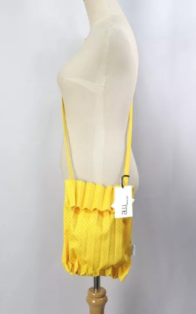 NEW WITH TAGS ISSEY MIYAKE me Yellow Pleats Shoulder Bag 082 5294 $55. ...