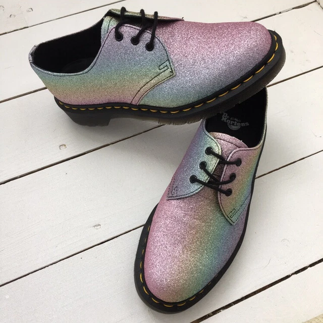 Dr martens 1461 deals rainbow glitter