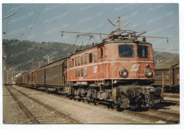 PE Foto Eisenbahn ÖBB BBÖ E-Lok Elektrolok 1040.010 Bruck/Mur 13.3.2002 (A790)
