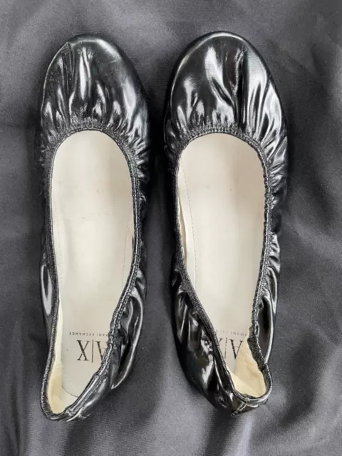 Armani Exchange ballet Black shoe, Size 7, Paton leather upper, no box