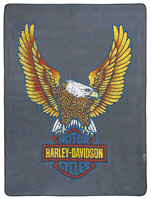 Manta plegable de picnic Harley-Davidson Eagle | gris - HDL-10022