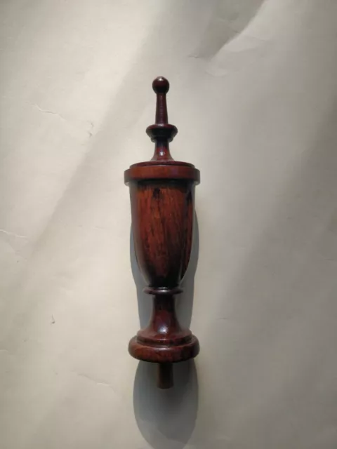 BIG WOODEN  OAK FINIAL TO THE ANTIQUE CLOCK  FURNITURE GRANDFATHER no.6