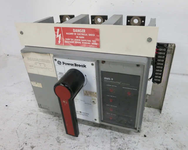 Ge TP88SS 800A Potenza Rottura Disgiuntore RMS-9 Lsi Scatto Unità 800 Amp Spina