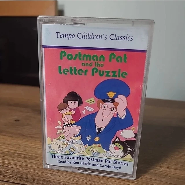 POSTMAN PAT AND the Letter Puzzle Audio Book Cassette Tape Vintage