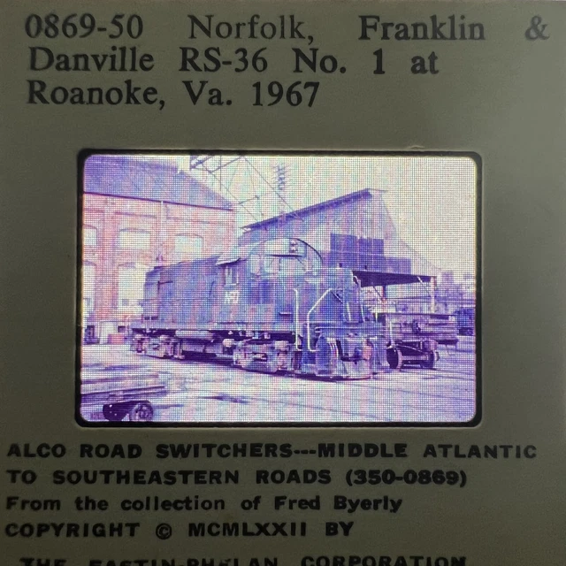 0869-50 Norfolk, Franklin & Danville RS-36 No. 1 at Roanoke, Va. 1967