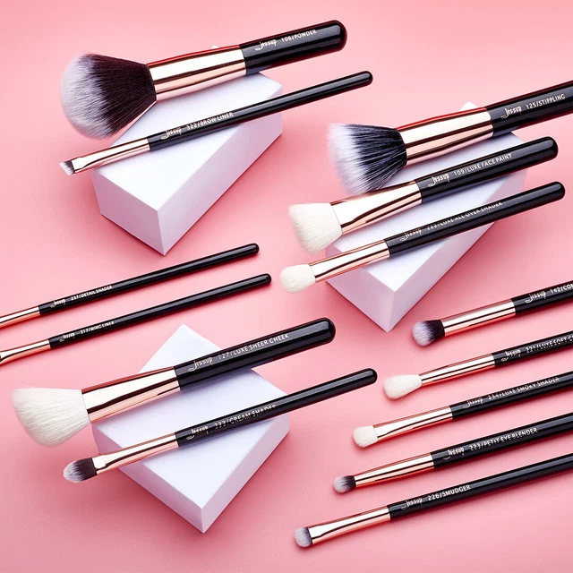 Jessup Pennelli Make Up Set 25Pcs Pennelli Trucco Set di pennelli da trucco con 10