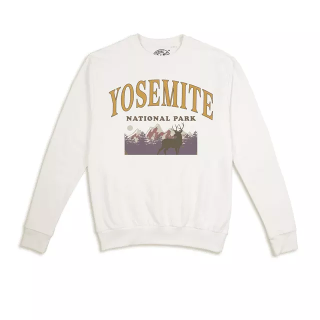 National Parks Womens Sweatshirt Yosemite Stag Jumper Top S-XL Official