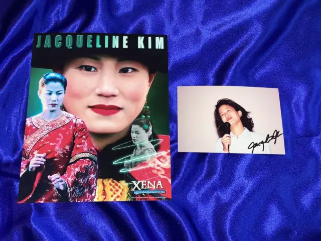 Official 8x10 Lao Ma (Jacqueline Kim) Photo from Xena  XE-JK 10 & Signed Picture