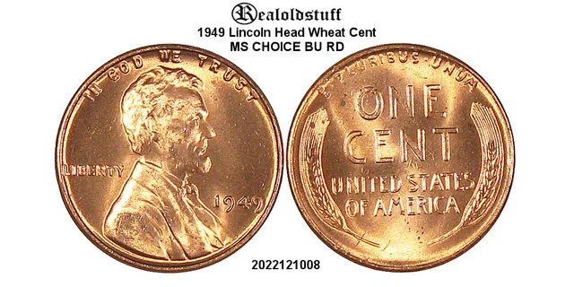 1949 Lincoln Head Wheat Cent Penny SC1