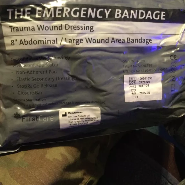 Bandage 8 Inch The Emergency Bandage, Traumawound Dressing, 8 Inch Abdominal