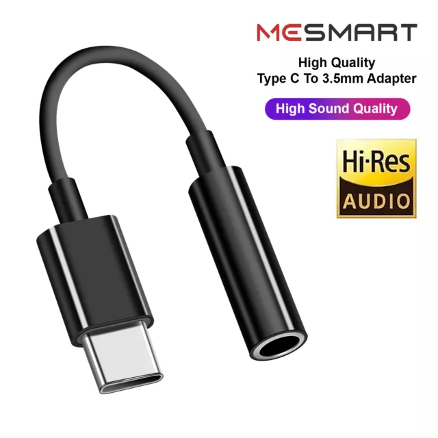Cable adaptador conector auxiliar USB-C a 3,5 mm para auriculares para Samsung Galaxy A54 A14 A23 5G