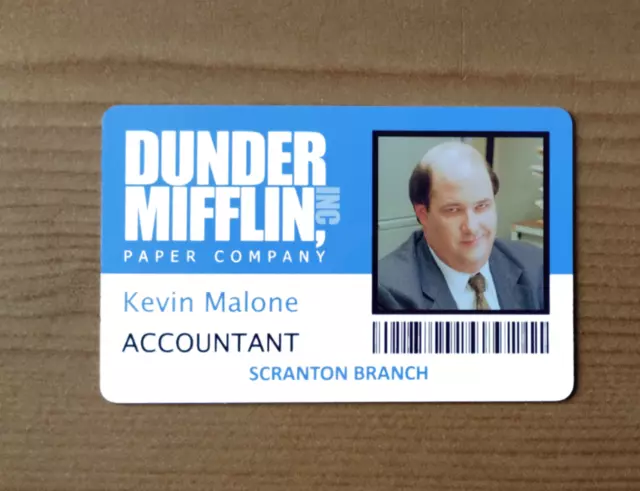 The Office Inspired - Dunder Mifflin Employee ID Badge - Kevin