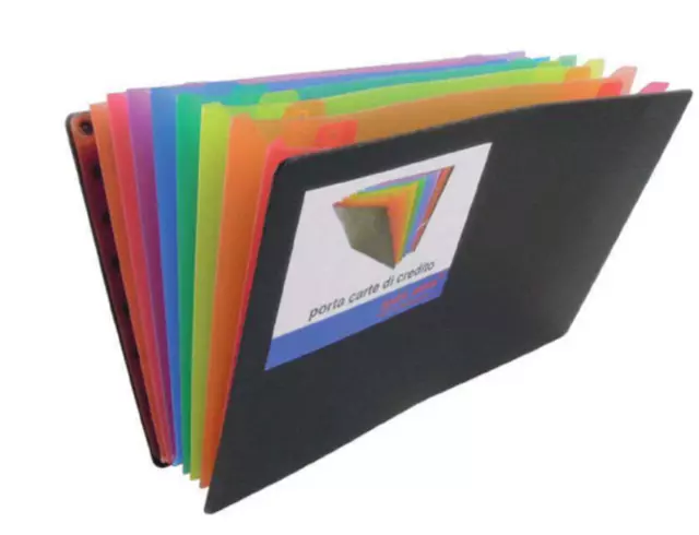 P/carte Credito Soffietto Arcobaleno 8 Tasche | Bluekover