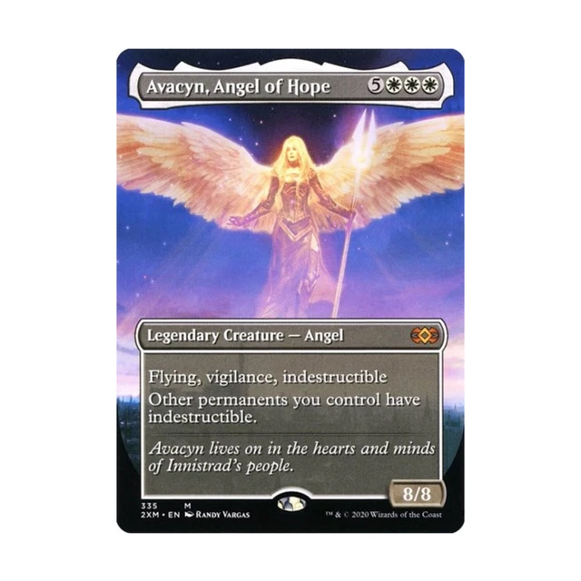 WOTC MtG Double Masters Avacyn, Angel of Hope (Borderless) (MR) (Foil) NM