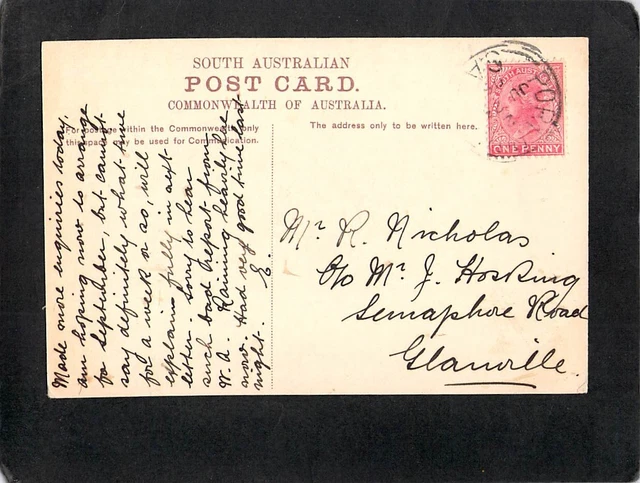 D4764 Australia SA Adelaide Botanic Gardens Pond pu1906 vintage postcard 2