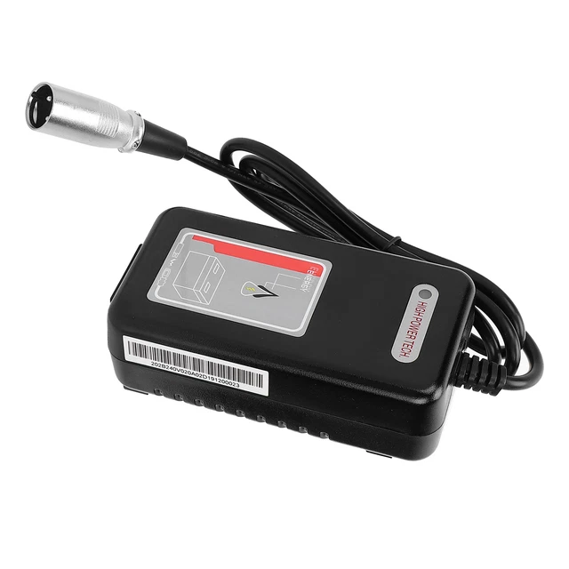 Cargador de batería para silla de ruedas de scooter de movilidad 24V 2A reemplazo silla de ruedas AC GF0