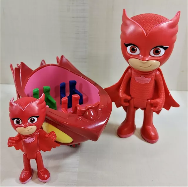 PJ Masks Talking Owlette 6" Figure & Owl Glider with 3" Owlette Action Figure 