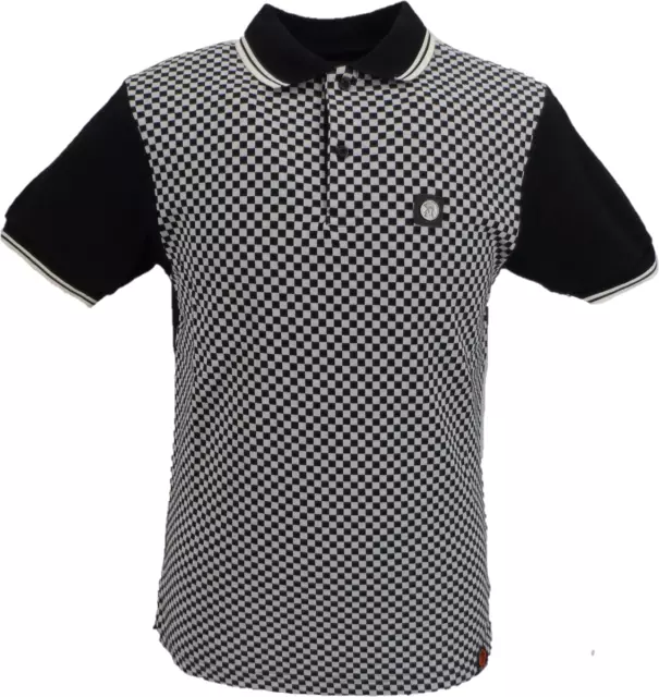 Trojan Records Black/White Retro  Polo Chequerboard Shirts