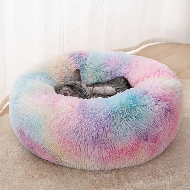 Cat Beds Indoor Cats 20/24 Inch Dog Bed Small Medium Large Dogs Washable Round