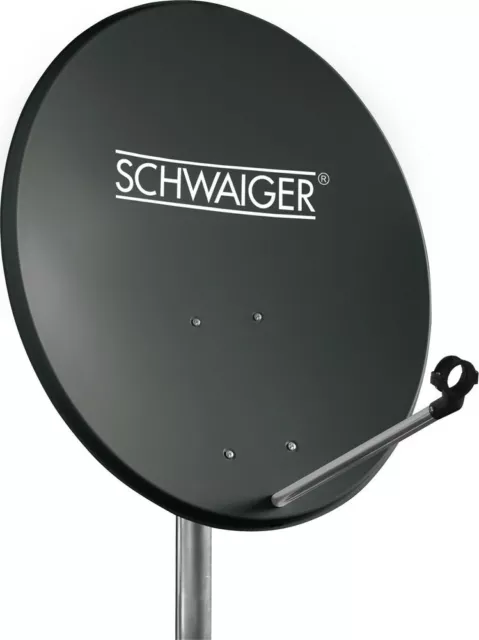 Schwaiger Antenne Parabolique Acier Offset Antenne 55 CM Anthracite SPI550.1