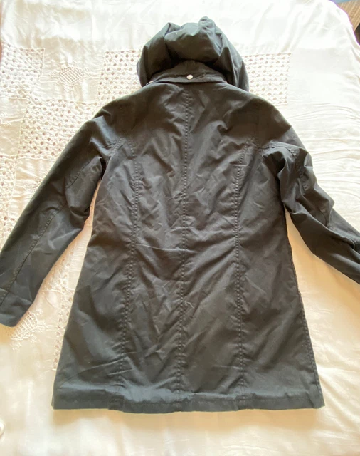 GENUINE BARBOUR WAX jacket size 12 U.K. South Shields detachable hood £