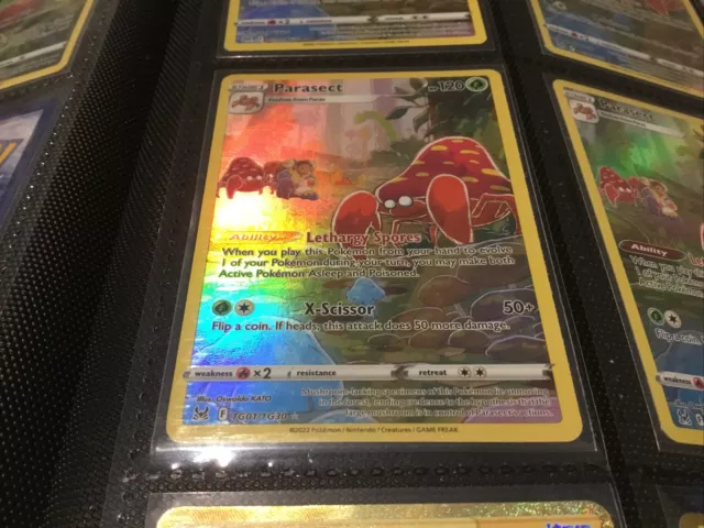 Pokémon TCG Parasect Lost Origin Trainer Gallery Tg01/Tg30 Holo Ultra Rare