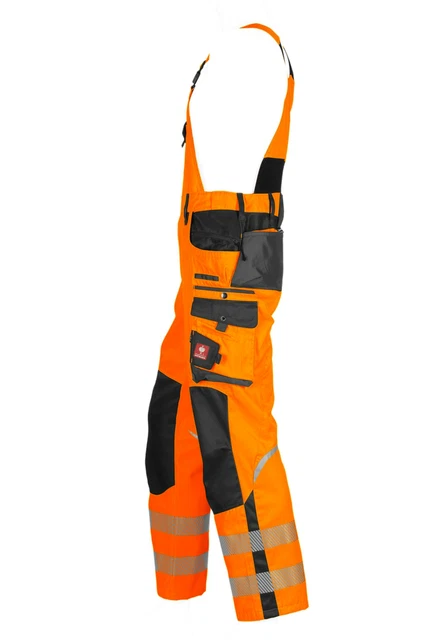 Engelbert Strauss Warnschutz-Latzhose motion Gr. 52 orange Neu 2