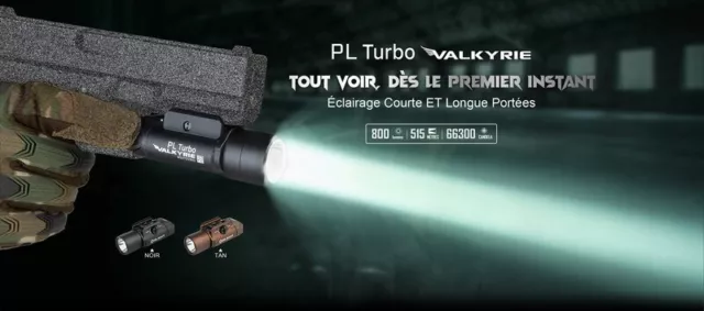 Lampe Torche Olight PL TURBO Valkyrie Noir – 800 Lumens 2