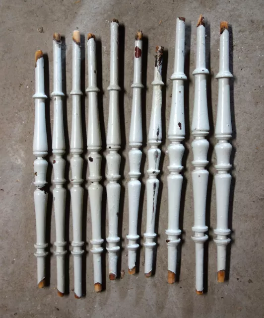 10 Treppenstäbe Geländerstäbe Füllstäbe Traillen (Nr.11) ca.62-73cm, Gründerzeit 10 Treppenstäbe Geländerstäbe Füllstäbe Traillen (Nr.11) ca.62-73cm, Gründerzeit