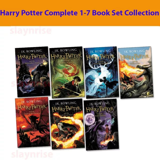 Harry Potter Complete 1-7 Book Set Collection JK Rowling NEW