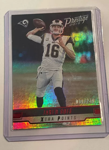 Jared Goff 2019 Panini Prestige Xtra Points Red 063/249 Rams