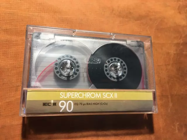 1 x UNIVERSUM SUPERCHROM SCX II 90  Cassette,IEC II Pos,Top Zustand,1984,rare