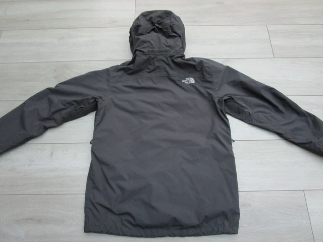 The North Face Mens Lowland Jacket Hyvent Waterproof Rain Coat M Grey Resolve 14