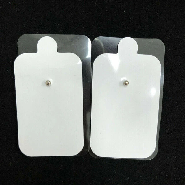2 almohadillas de electrodos a presión para máquina de terapia masajeador de pulso Tens Unit